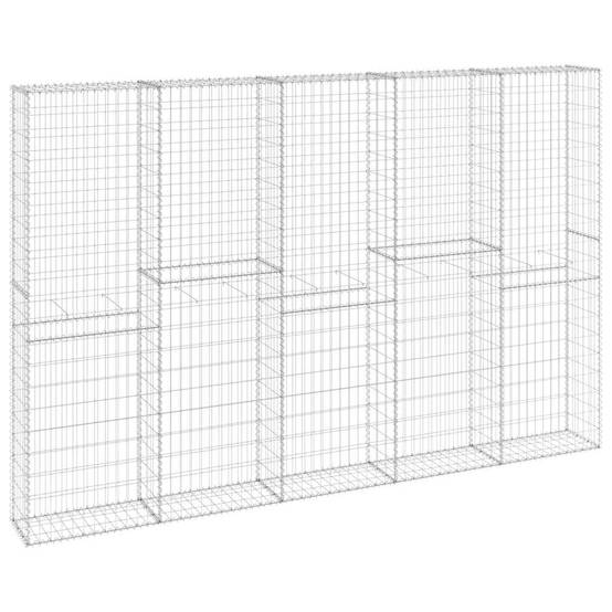Mur en gabion | Panier de gabion avec couvercles Acier galvanisé 300x30x200 cm - Image 1
