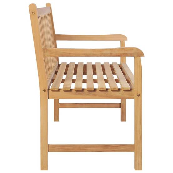 Banc Jardin Teck Massif Poncé Petit Format Haut de Gamme Brun 114 cm – ComfortXL Outdoor Living - Image 3