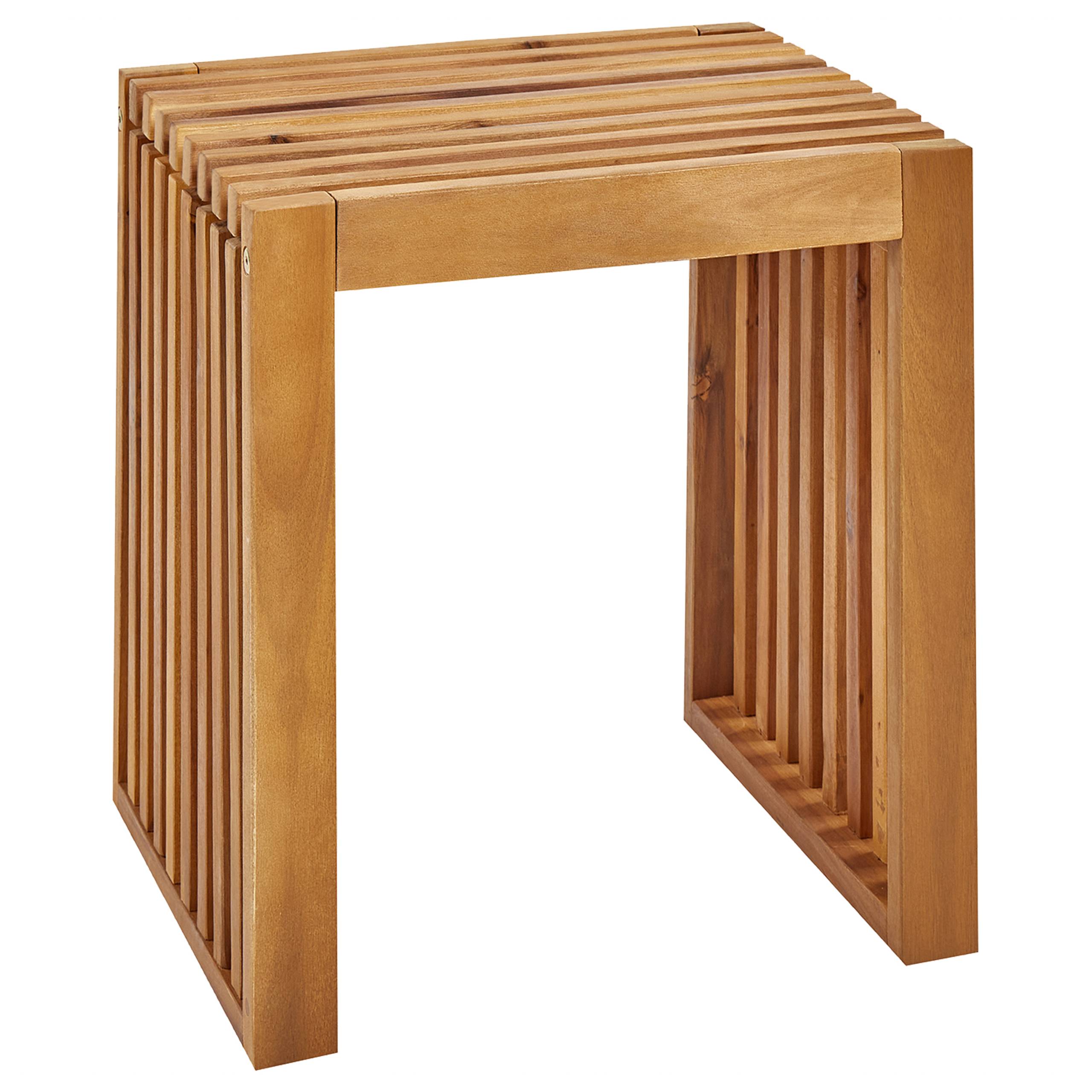 Beliani - Chaise de jardin Acacia Marron BELLANO - Beliani - Imagen 5