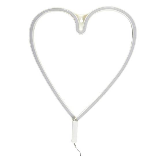 The Home Deco Factory - Lampe LED Effet Néon "Cœur" 30cm Multicolore - Image 1