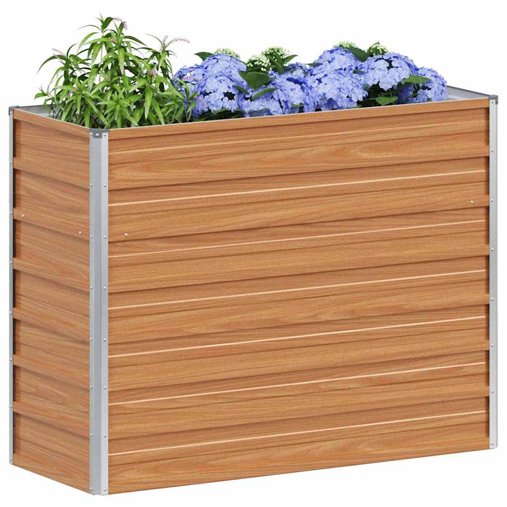 Prolenta Premium - Jardinière acier marron 100 x 40 x 77 cm - Prolenta premium p324.9 - Image 3