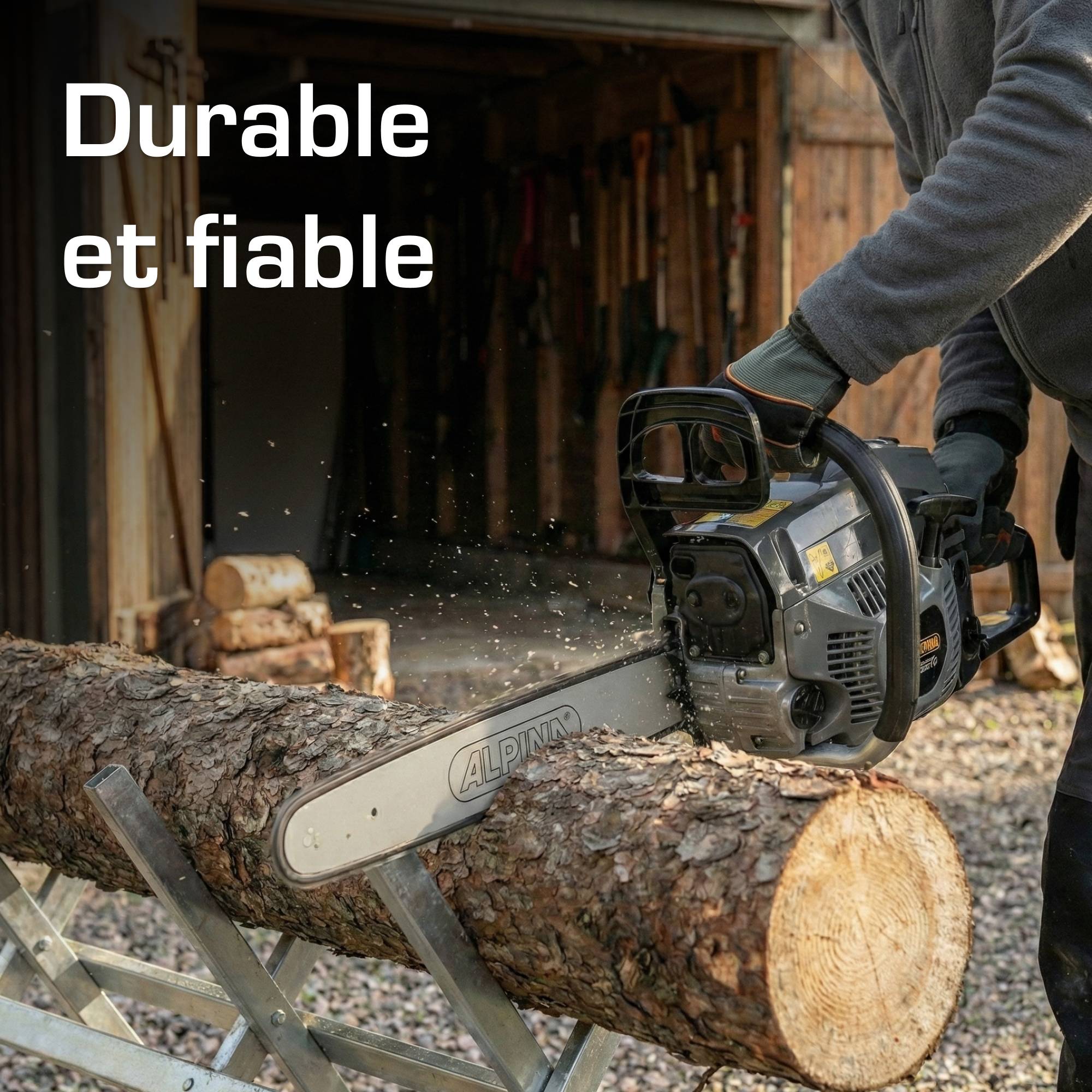 Alpina - Tronçonneuse ACS 46 (18"), Moteur à Essence 45cm³ (1,8kW), Guide-chaîne 45cm - ALPINA - Imagen 6