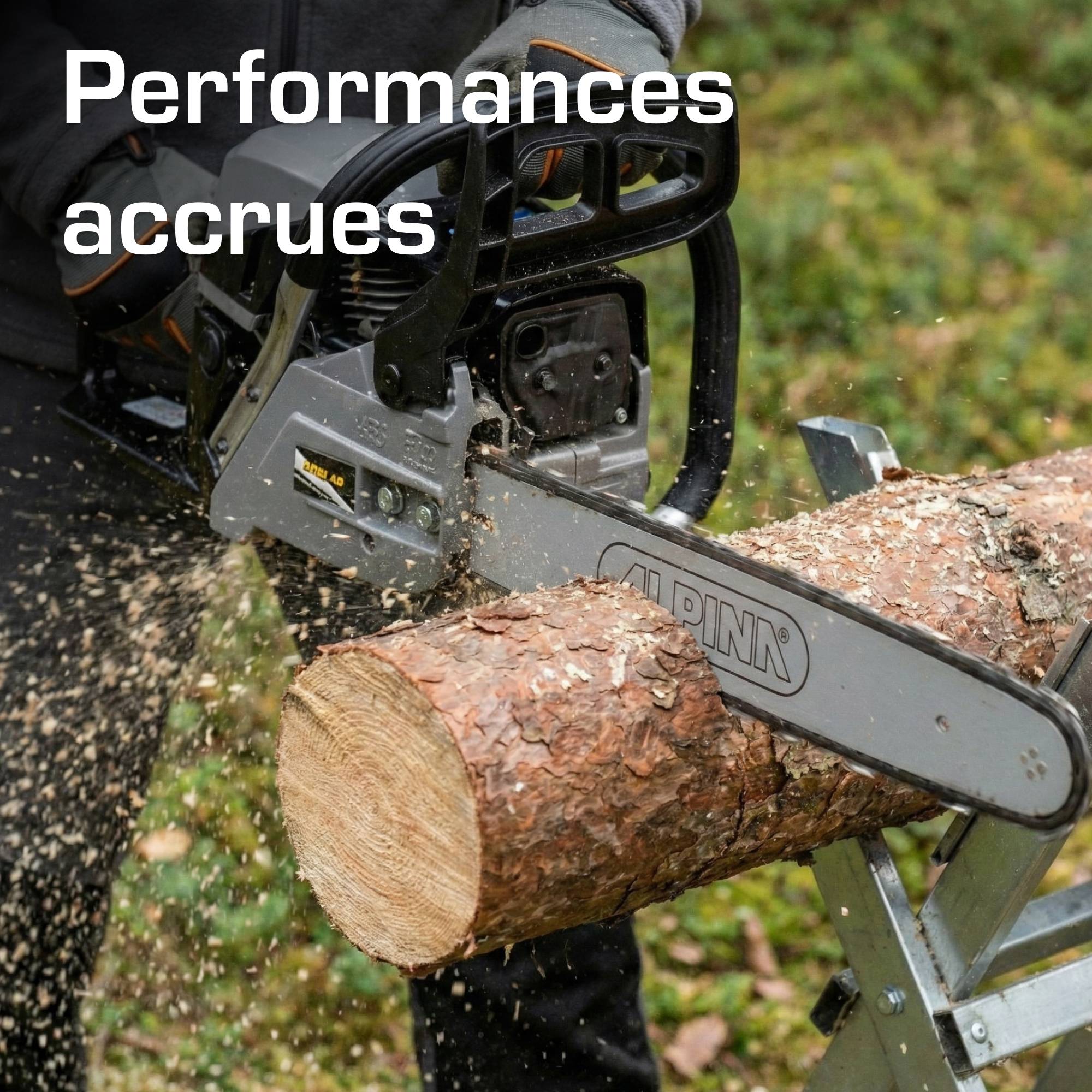 Alpina - Tronçonneuse ACS 46 (18"), Moteur à Essence 45cm³ (1,8kW), Guide-chaîne 45cm - ALPINA - Imagen 4