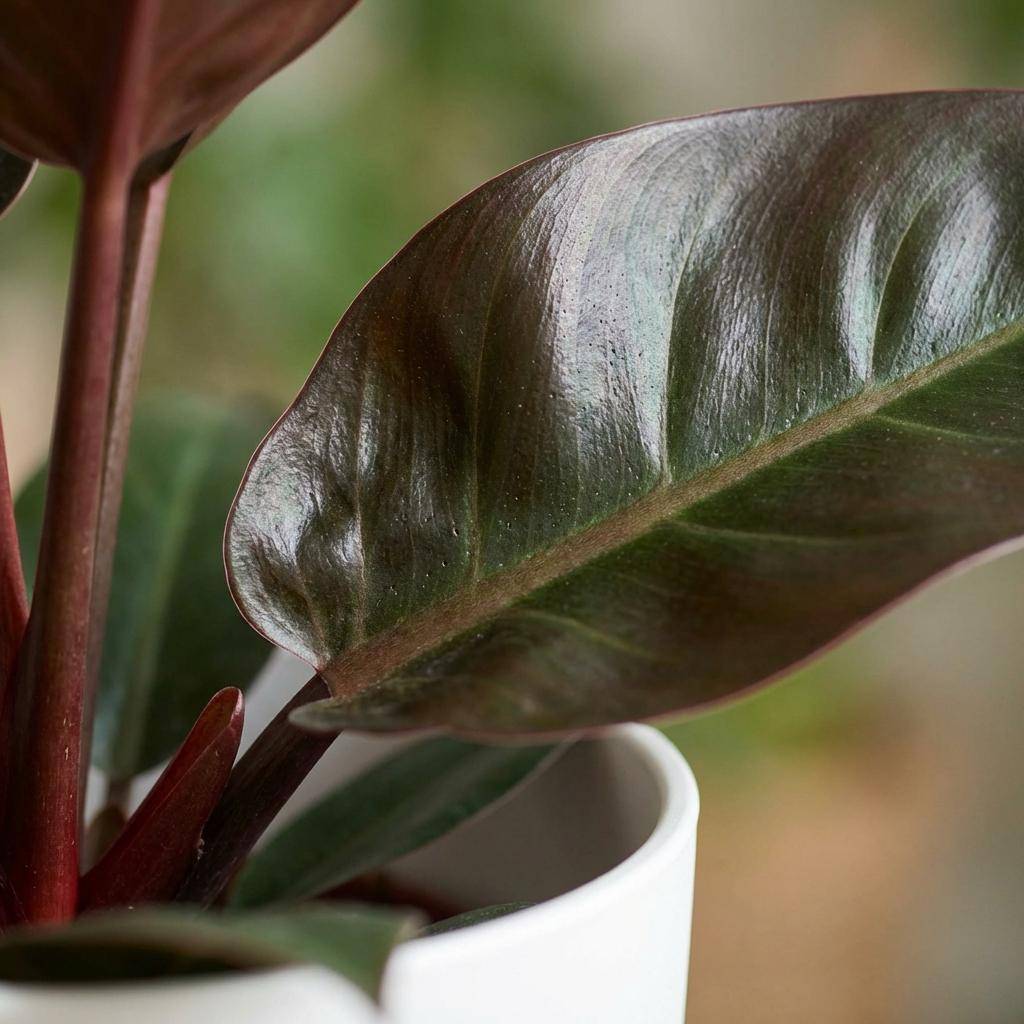 Philodendron Imperial Red - Pot de 19cm - Hauteur 60cm - Blanc - Plantes d'intérieur - Image 4