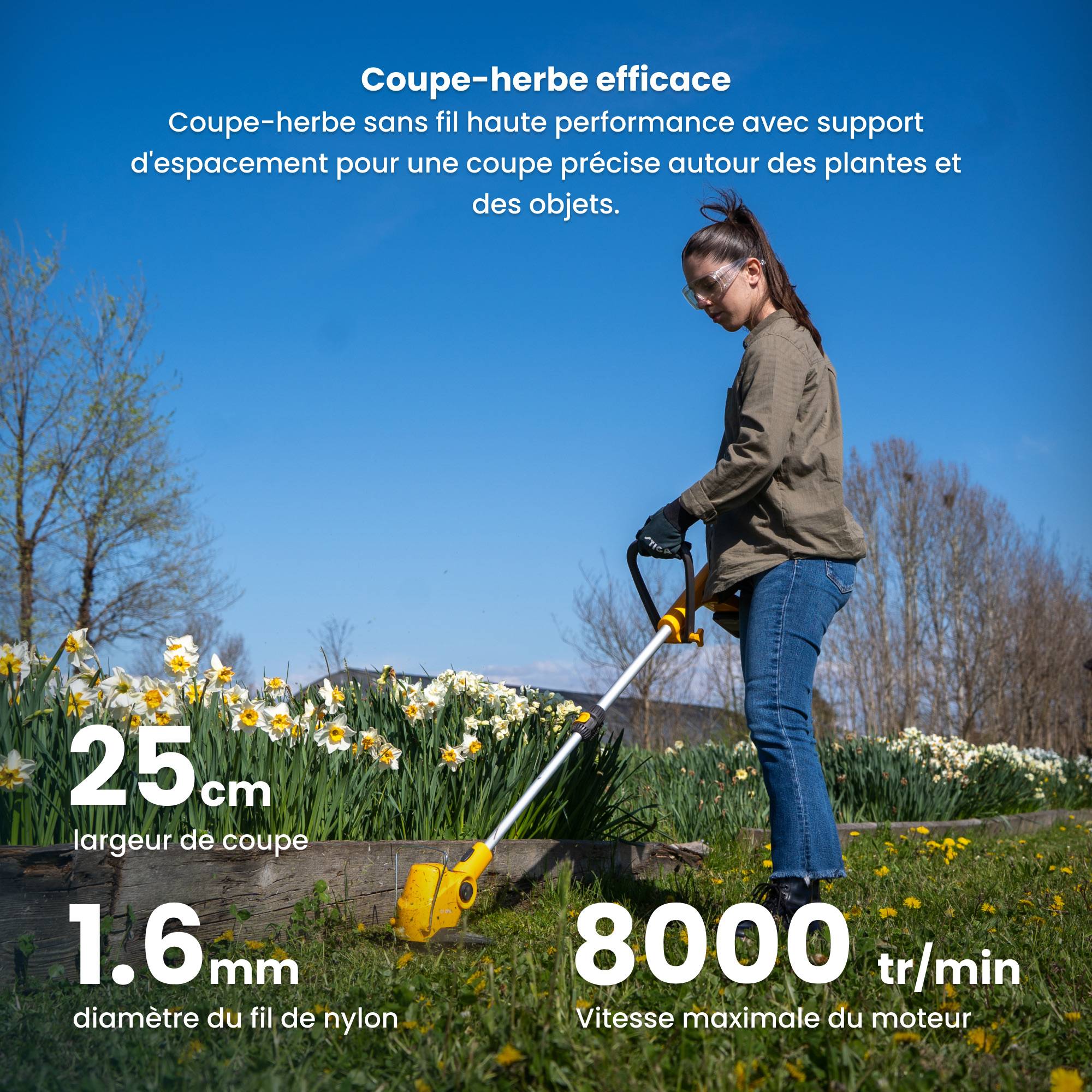 Stiga - Kit coupe-bordures GT 100e, batterie 20V 2Ah, tige télescopique, guidon ergonomique - STIGA - Image 5