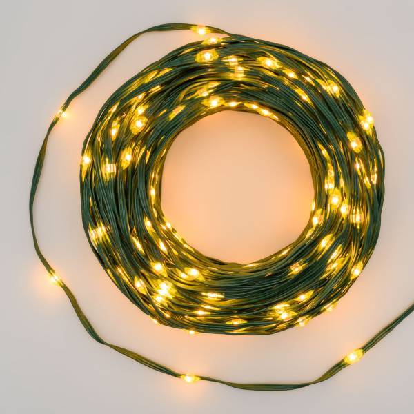 Lotti - Guirlande lumineuse gouttes 45m 600 LED haute luminosité ambré 8 animations câble vert IP44 Lotti - Imagen 1