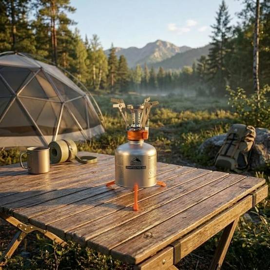 Brûleur pliable et support de cartouche plastique Trailgaz Plus pour camping et randonnée - Image 6