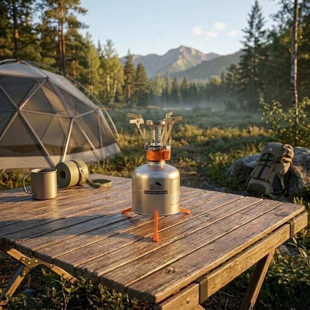 Brûleur pliable et support de cartouche plastique Trailgaz Plus pour camping et randonnée - Image 6