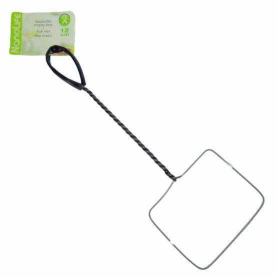 Epuisette filet blanc, maille fine, 12 cm x 11 x 37 cm, aquarium - Image 1