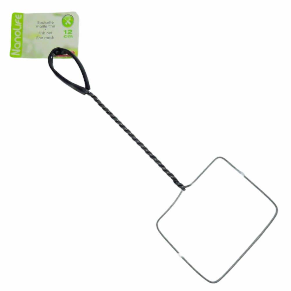 Epuisette filet blanc, maille fine, 12 cm x 11 x 37 cm, aquarium - Image 1