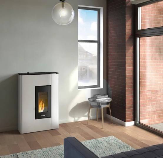 Poêle à granulés étanche Atrium 5 Blanc - 5 kW - Image 1