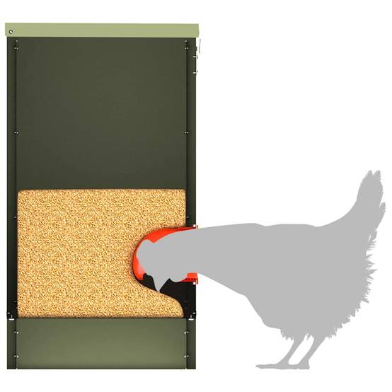 Lot de 2 Distributeurs Hauts Métal 25kg Vert Olive - ComfortXL Outdoor Living - Image 9