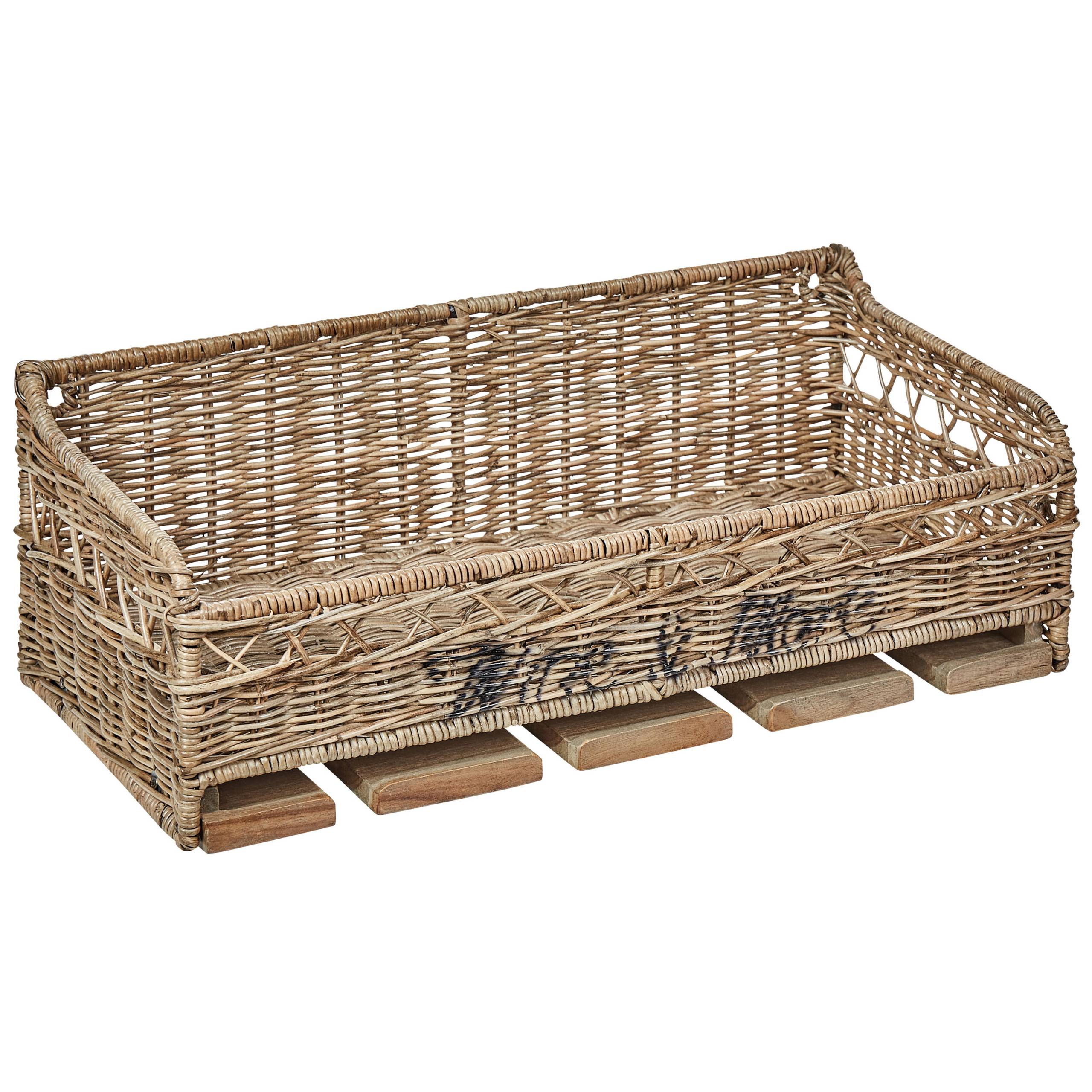 Beliani - 2 Etagères Murales avec Porte-Verres en Rotin Clair Métal et Bois d'Acajou Double Rangement Pratique Fait Main Support Verres à Vin - Imagen 1