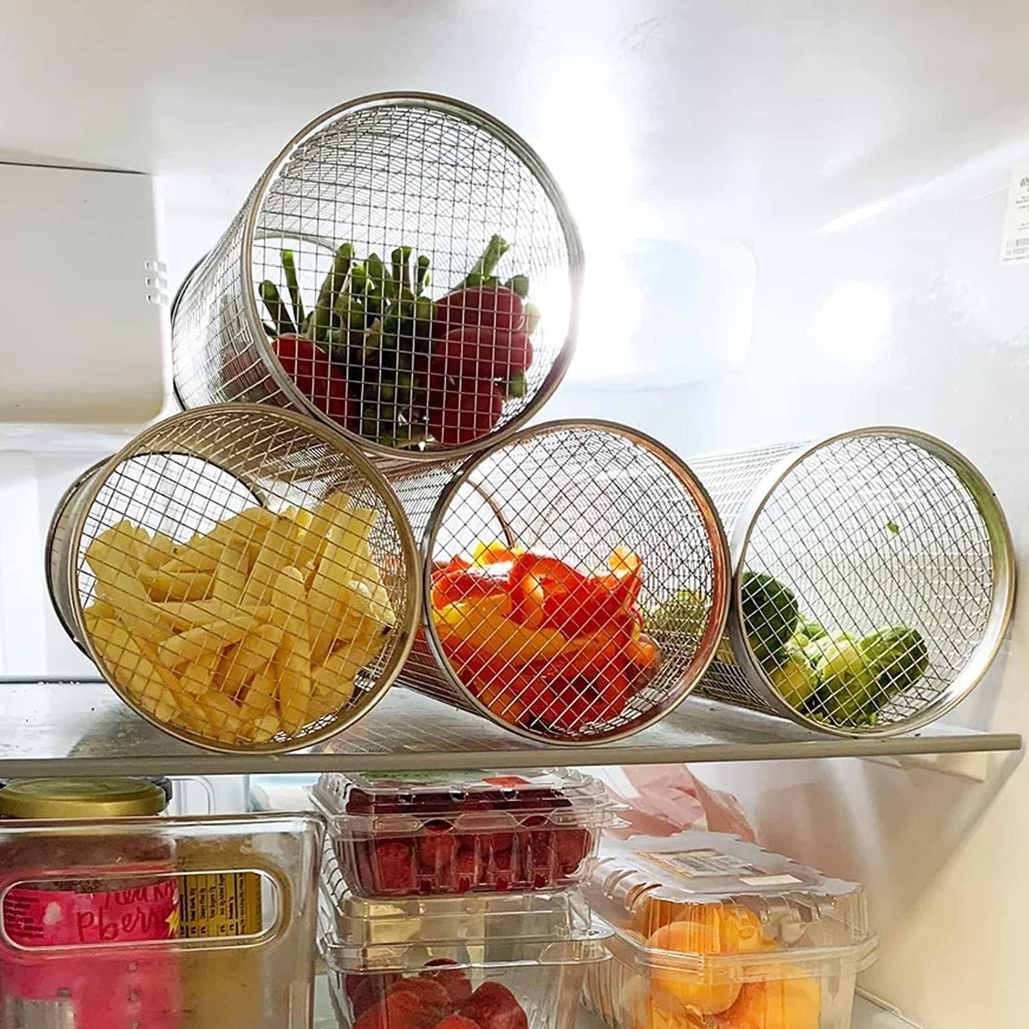 Panier de barbecue - Accessoire en acier inoxydable cylindrique - Lytech - Image 4