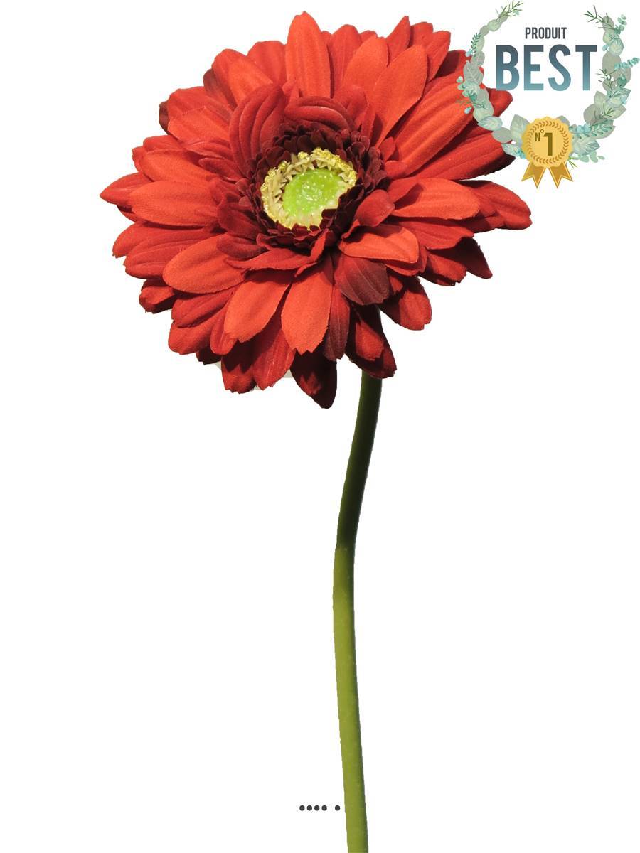 Artificielles - Gerbera artificiel, H 48 cm Rouge - BEST - couleur: Rouge - Imagen 1