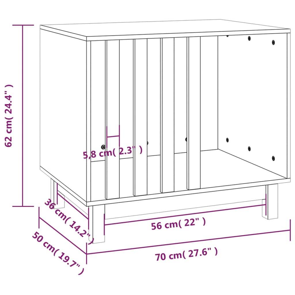 Niche plastique bois marron 70 x 50 x 62 cm - Prolenta premium p380.0 - Image 8
