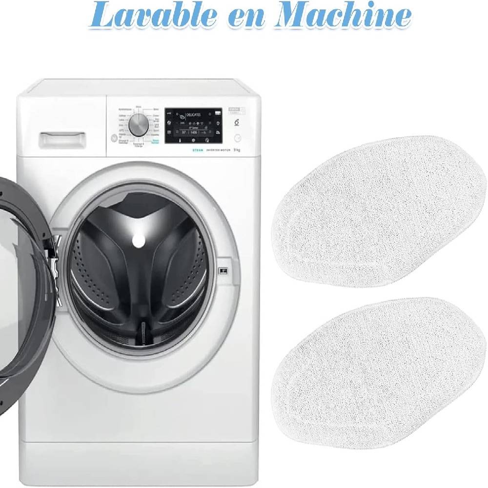 4 Vadrouilles de Rechange Lavables pour Polti Vaporetto Brosse Vaporforce PAEU0332 -IntiMeg - Image 5