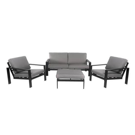Salon de jardin aluminium HOME DELUXE RIO L - anthracite - Image 1