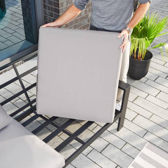 Salon de jardin aluminium HOME DELUXE RIO L - anthracite - Image 7