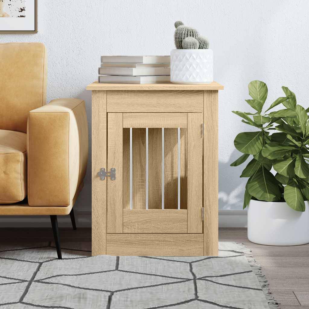 Niche plastique bois et acier marron  55 x 80 x 68 cm  - Prolenta premium p355.1 - Image 3