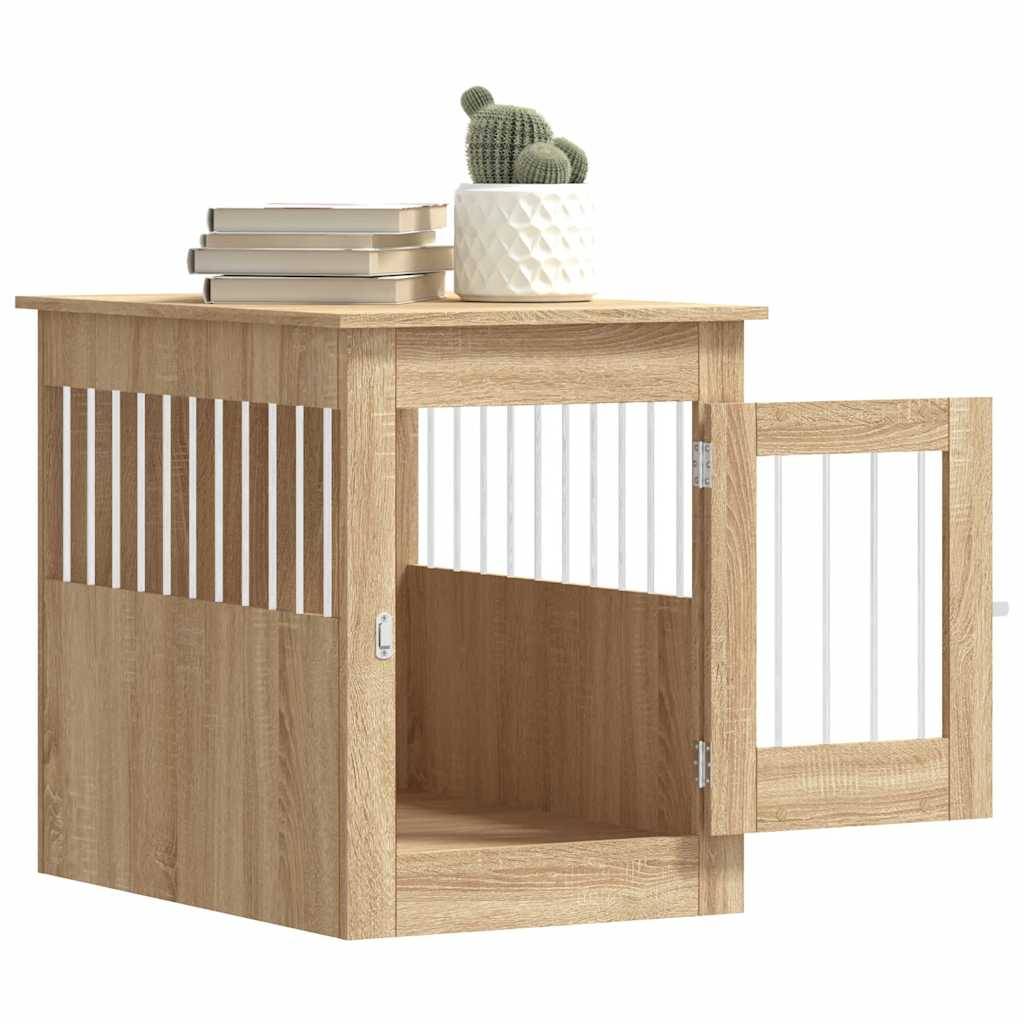 Niche plastique bois et acier marron 55 x 80 x 68 cm - Prolenta premium p355.1 - Image 5