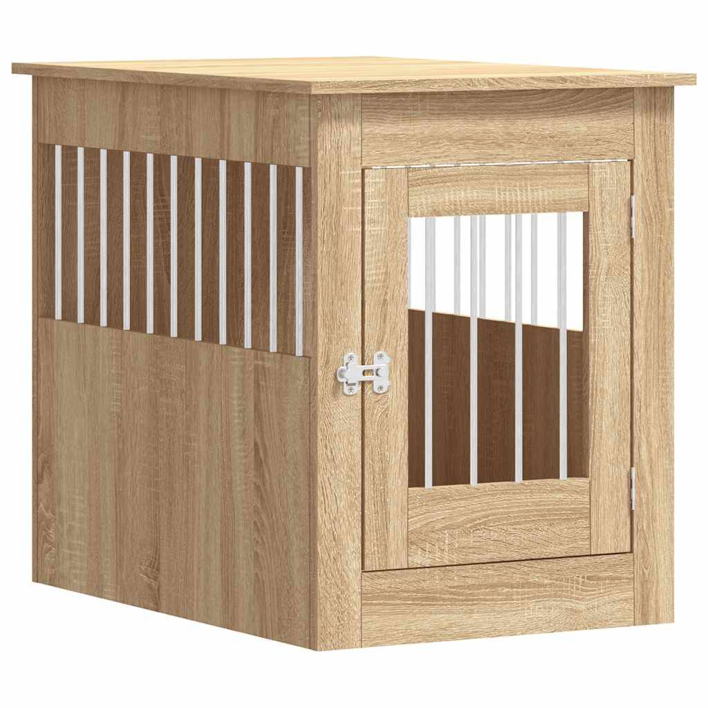 Niche plastique bois et acier marron 55 x 80 x 68 cm - Prolenta premium p355.1 - Image 1