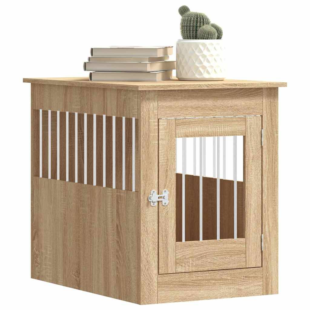 Niche plastique bois et acier marron 55 x 80 x 68 cm - Prolenta premium p355.1 - Image 4