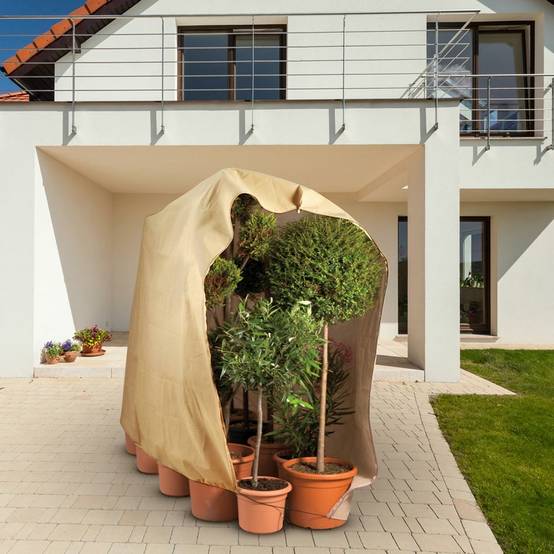 Housse d'hivernage large pour plante 120 x 180 Beige - Image 7