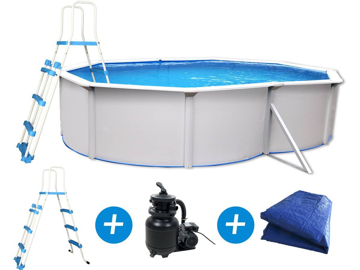 Habitat Et Jardin - Piscine Acier "caracas" - 4.90 X 3.60 X 1.2 M -habitat Et Jardin - Imagen 1