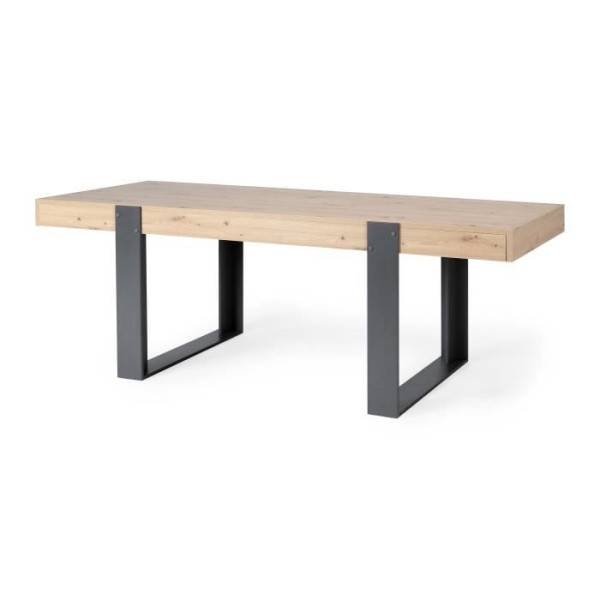 Table a manger - Rectangulaire - Panneaux de particules - Industriel - Loft - L 223,9 x P 93 x H 78,6 cm - Image 1