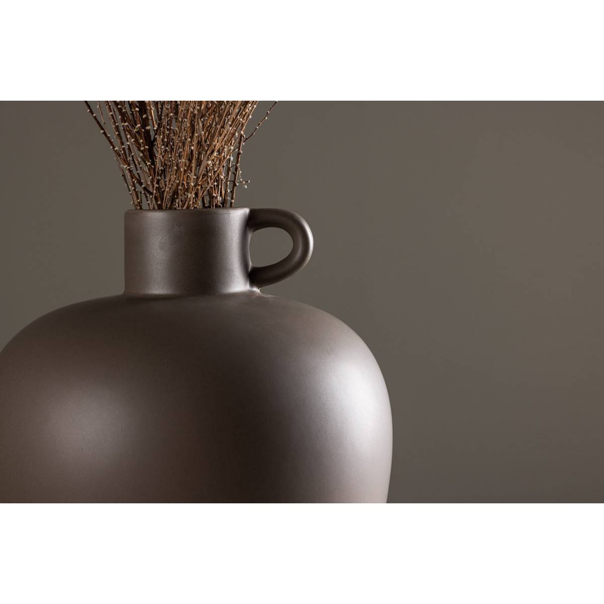 Vase Urne en Céramique "Cent" 33cm Marron - Image 7