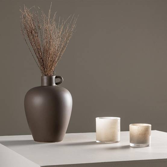 Vase Urne en Céramique "Cent" 33cm Marron - Image 5