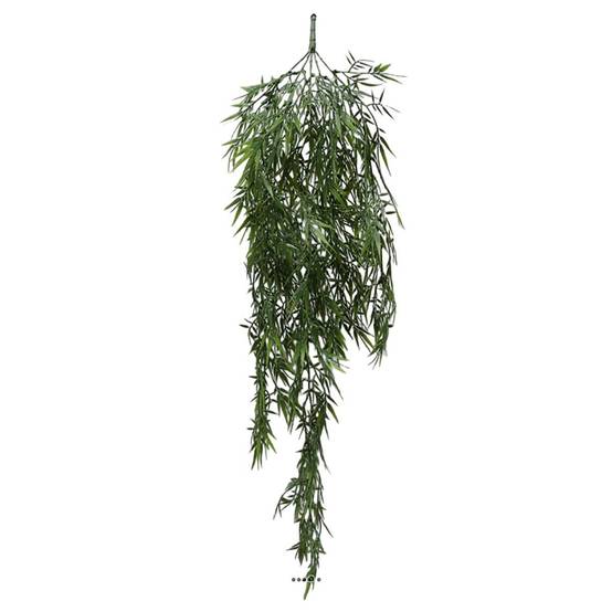 Chute de saule artificiel L 102 cm en plastique vert - Image 1