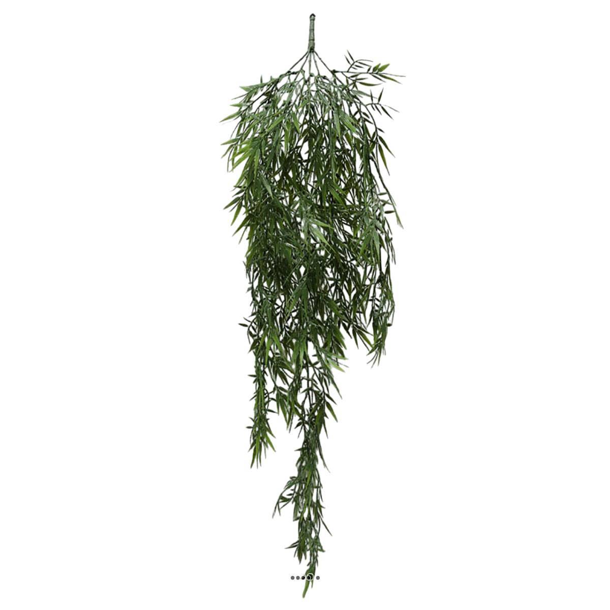 Chute de saule artificiel L 102 cm en plastique vert