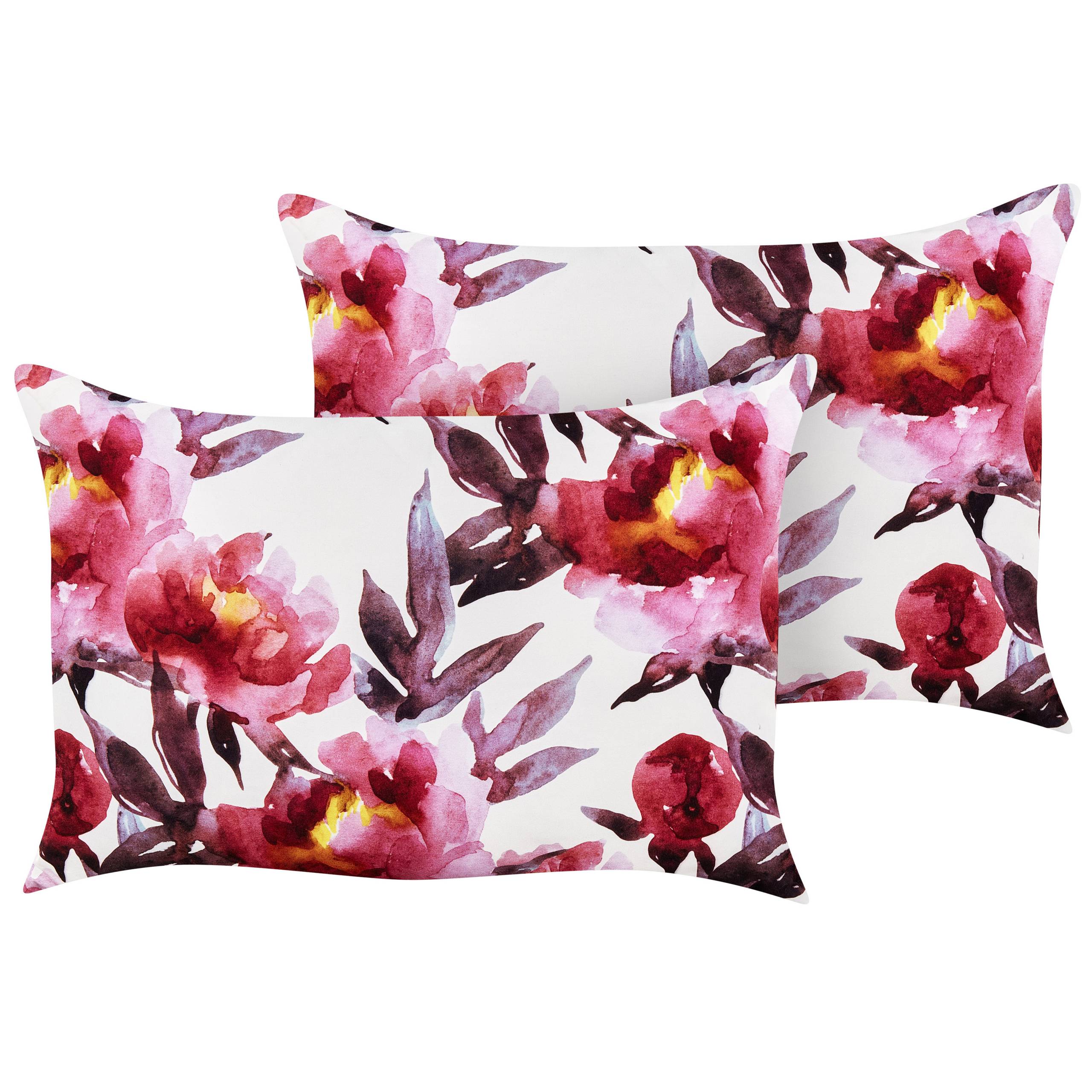 Beliani - Coussin d'extérieur Polyester Rose LANROSSO - Beliani - Imagen 2