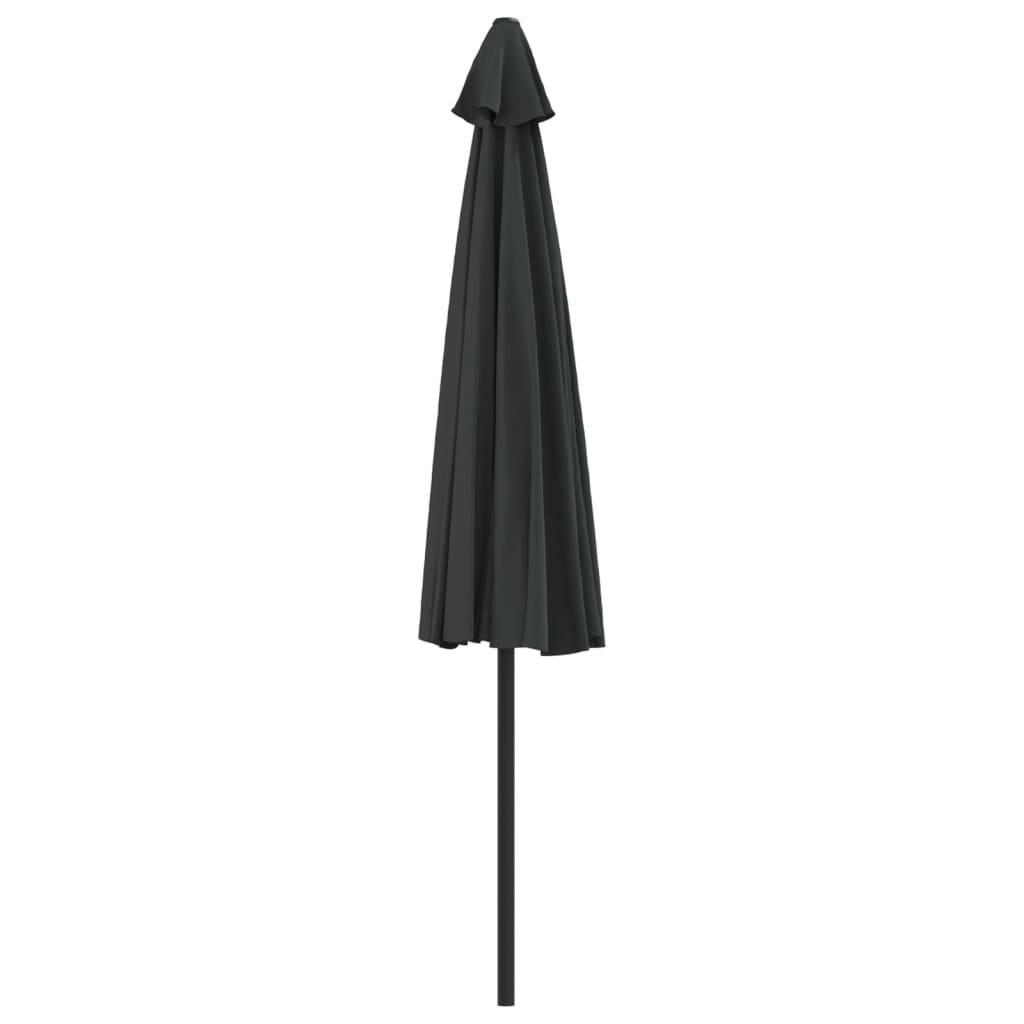 Vidaxl - Parasol de balcon avec mât en aluminium Noir 300x155x223cm Demi vidaXL 312504 - Imagen 3