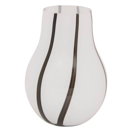 Atmosphera - Vase Piero noir et blanc H20,5cm - Atmosphera Créateur d'intérieur - Image 2