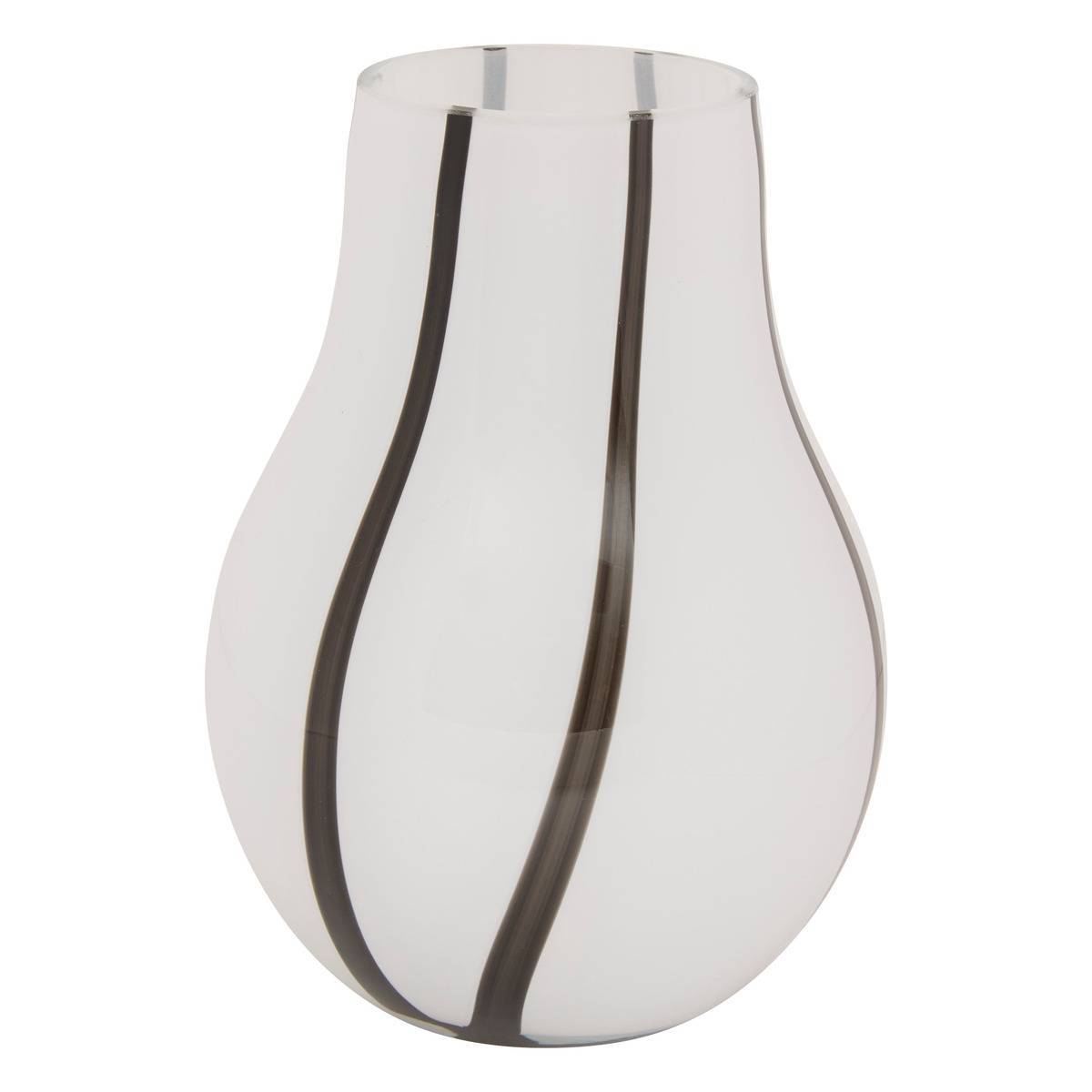 Atmosphera - Vase Piero noir et blanc H20,5cm - Atmosphera Créateur d'intérieur - Image 2