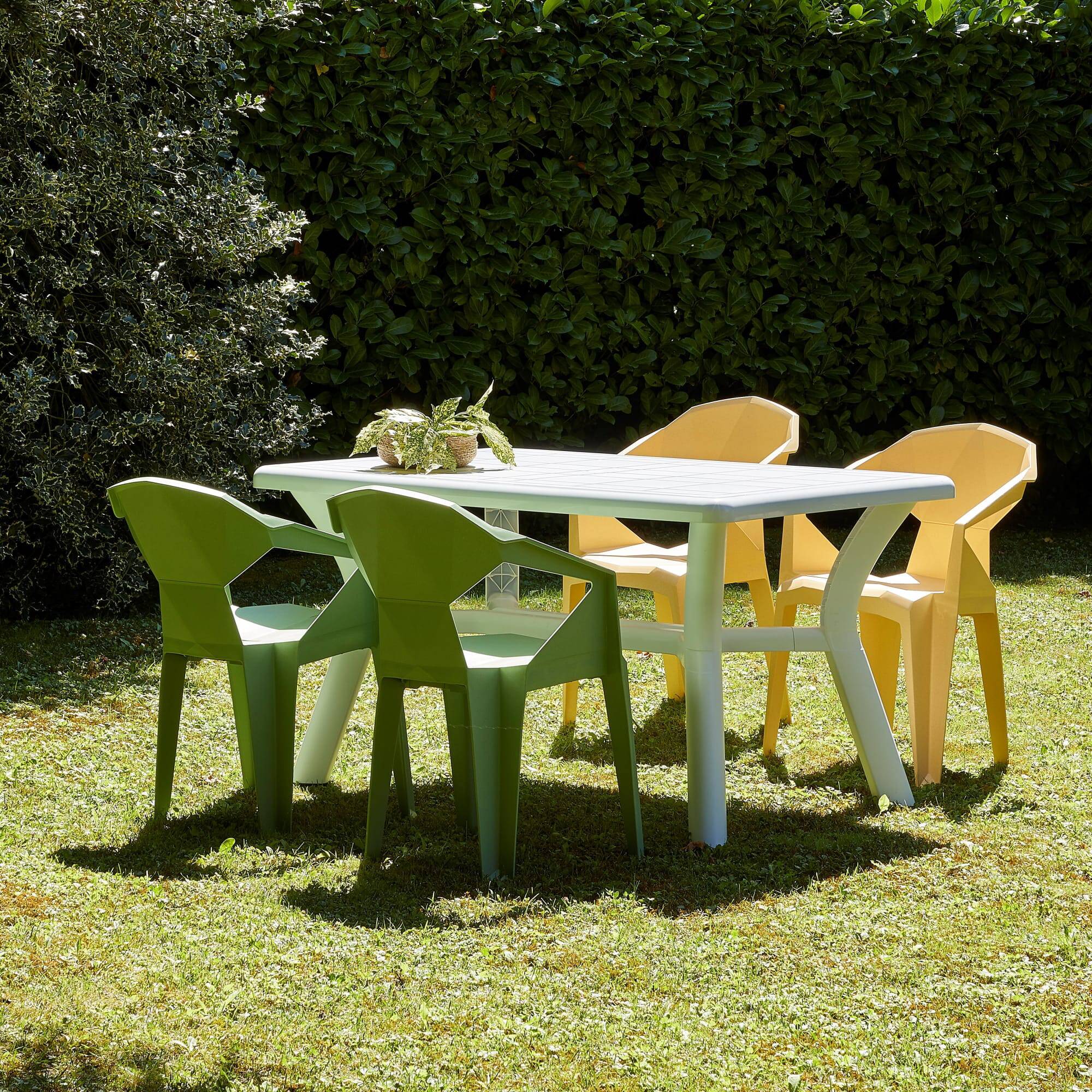Garbar - Fauteuils Delta garbar plastique beige (Lot de 2) - Image 6