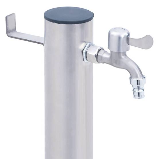 PANGIVO - Colonne à eau de jardin acier inoxydable argenté 23.5 x 7 x 80 cm, poids:1.9kg - PANGIVO - Image 5