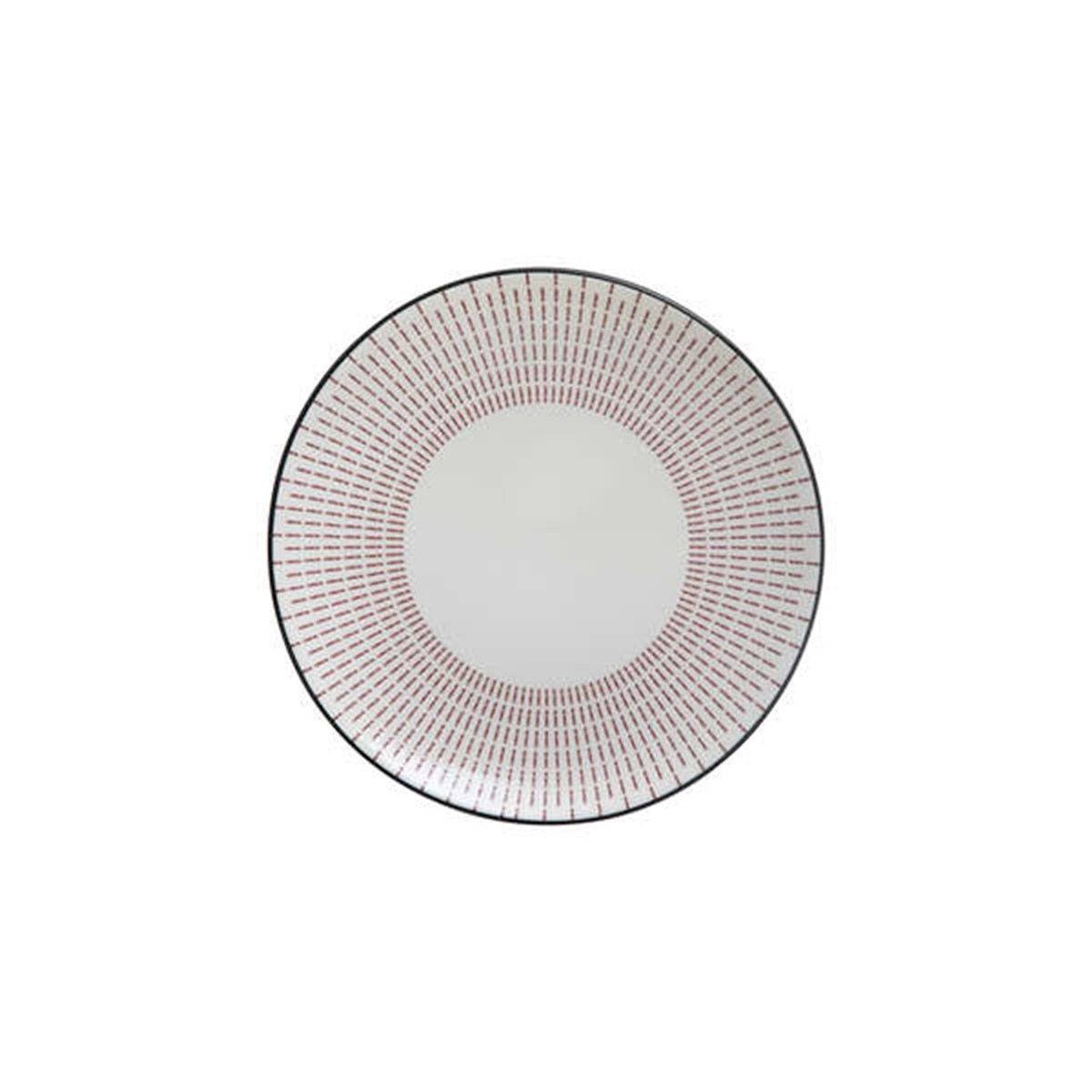 Service de Table 18 Pièces "Lunis" 27cm Rouge - Image 2