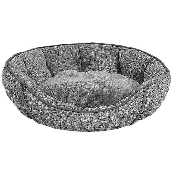 Beliani - Lit pour animal Lin Gris CANDIR - 60x50x16- Beliani - Image 4