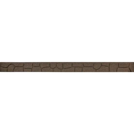 Ribimex - Bordure de jardin galet 120x2x9cm coloris terre - Image 1