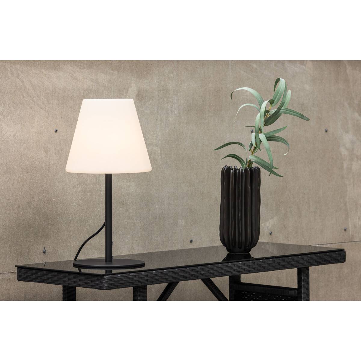Paris Prix - Lampe à Poser d'Extérieur "Moris" 52cm Noir - Image 5