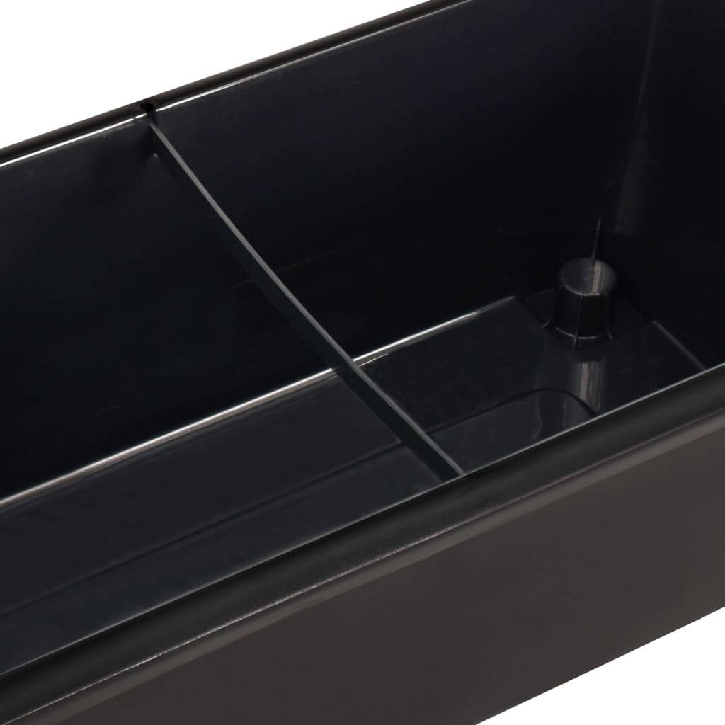 ComfortXL - Carré potager surélevé avec serre en polypropylène pour semis et plantes Anthracite – ComfortXL Outdoor Living - Image 7