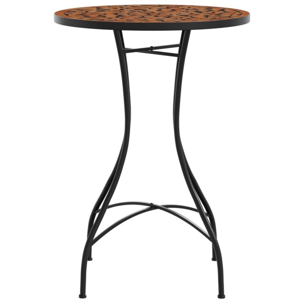 Maison Chic - Table de jardin - Table de bistro mosaïque terre cuite Ø50x70 cm céramique HL916 - Image 5