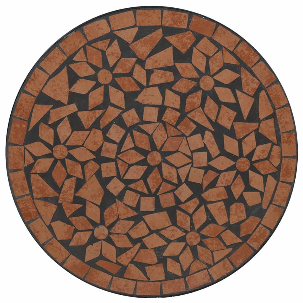Maison Chic - Table de jardin - Table de bistro mosaïque terre cuite Ø50x70 cm céramique HL916 - Image 6