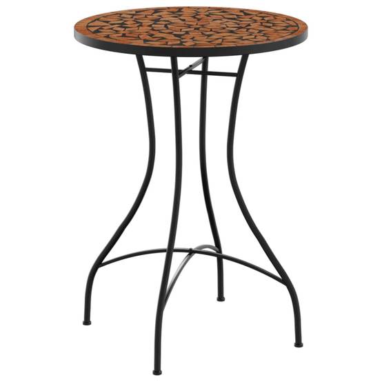 Maison Chic - Table de jardin - Table de bistro mosaïque terre cuite Ø50x70 cm céramique HL916 - Image 1