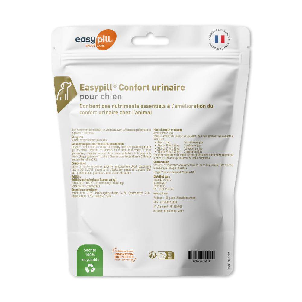 Easypill Chien Confort urinaire - 6 barres 28g - Imagen 2