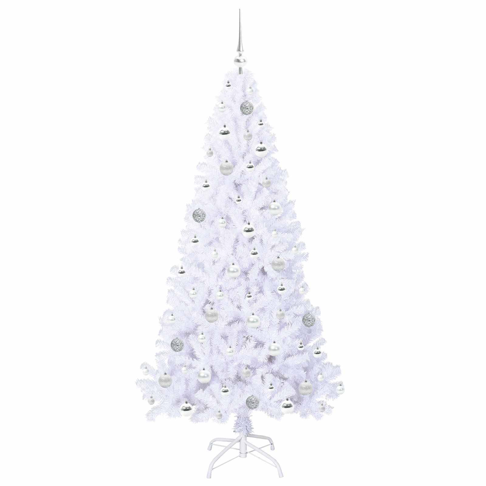Vidaxl - Sapin de Noël artificiel avec 300 LED Blanc 180 cm PVC et Acier vidaXL 3426772 - Image 5